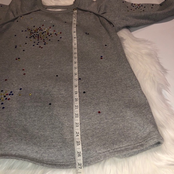 Think About Gray Beaded Detail Size XS Long Sleeve - Picture 4 of 14